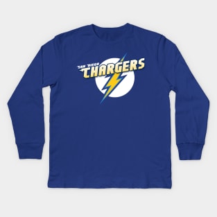 Charge in a Flash! Kids Long Sleeve T-Shirt